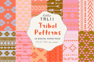 Coral and Pink Tribal Patterns: Minimal Digital Backgrounds for Purposeful Design