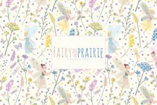 Fairy on the Prairie Seamless Vector Patterns