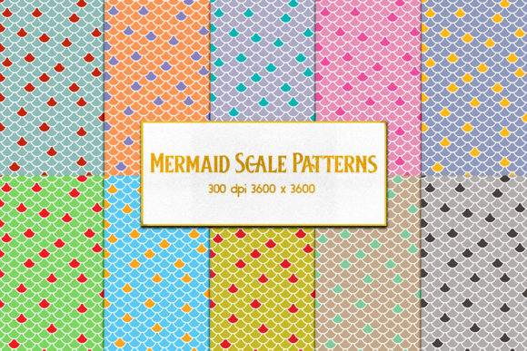 Mermaid Scale Patterns: Elegant, Versatile Design Resources for Creative Projects