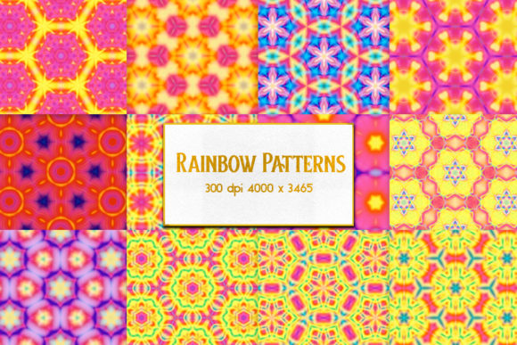 Rainbow Patterns: High-Resolution JPEGs Built for Real Creative Work