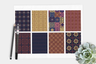 Souk Inspired Mosaic Tile Seamless Patterns - Multicoloured
