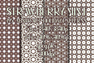 Strawberry Mint - Subtle Holiday Patterns