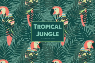 Tropical Jungle Seamless Patterns