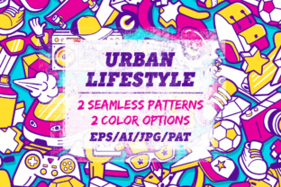 Youth Lifestyle Seamless Patterns: Urban Energy, Ready to Use